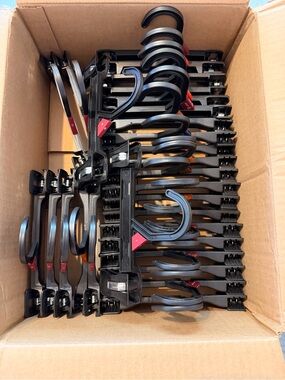 Black Plastic Pants Hangers - Lot